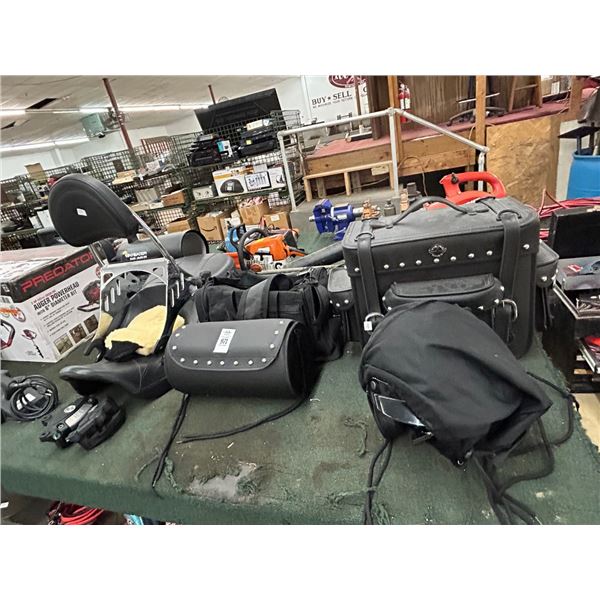 Harley Davidson Motorcycle Seat, Saddle Bags, Parts, Helmet