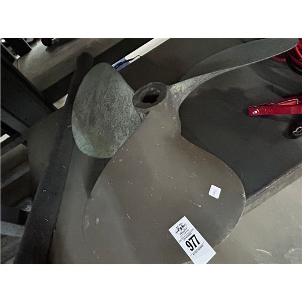 Large Brass Boat Prop