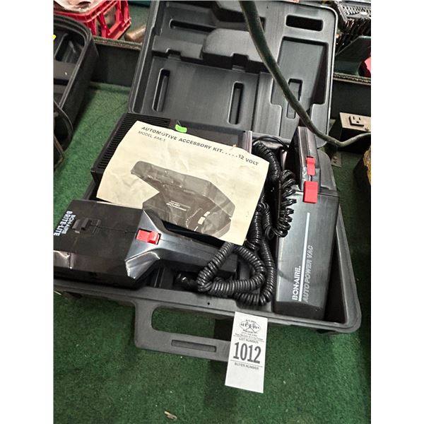 Auto Accessory Kit Vac, Light, Air Compressor
