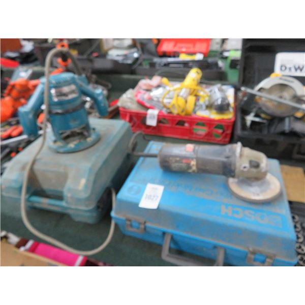 Bosch Grinder, Makita Router