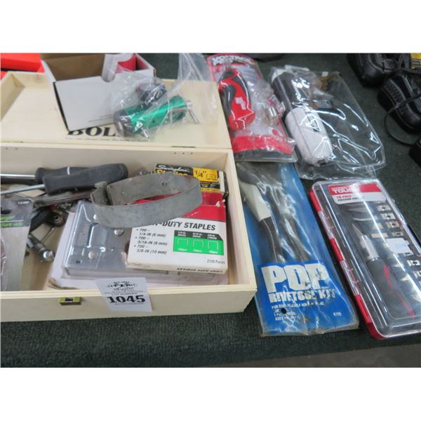 Knife Set, Rotary Tool, LED Light, Riveter, Masonry Tools, Hardware