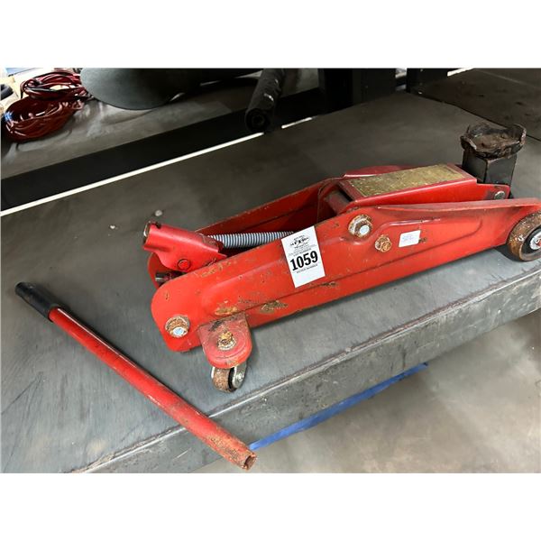 Red Auto Floor Jack