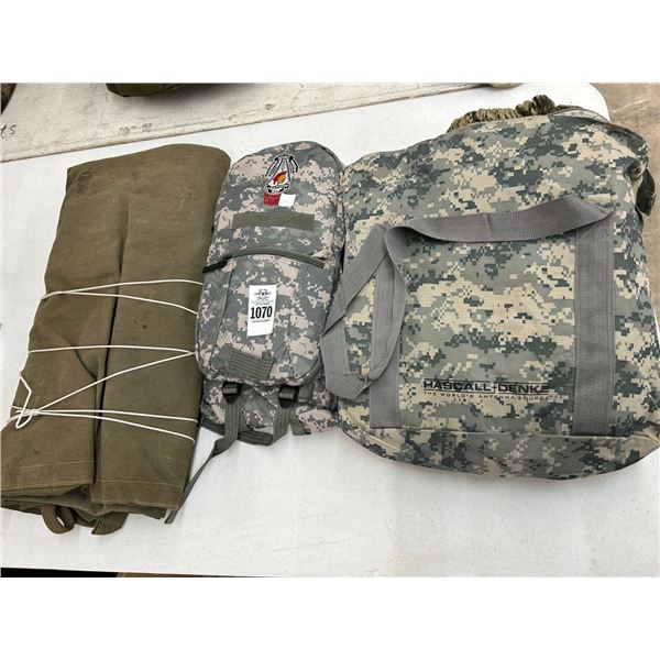 Camo Backpacks, Tarp