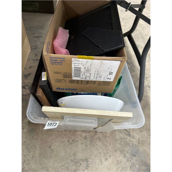 Tub w/Bowl, Adult Diapers, Photo Frames