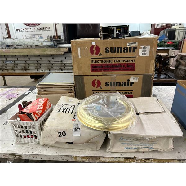 Lighted Exit Signs, Electronic Housing, Electrical Tools