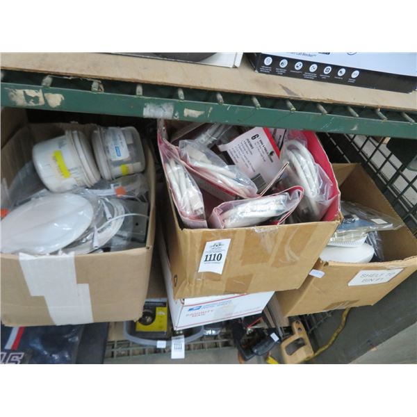 Boxes w/Ext. Cords, Ethernet Attachments, Asst. Electronics, Tubes