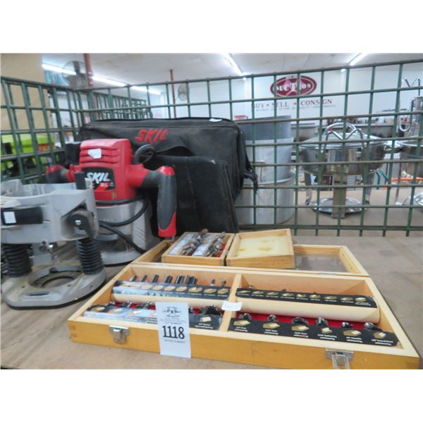 Router Bits w/Skil Electric Router