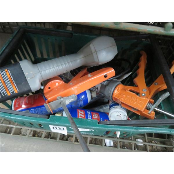 Wagner Cordless Drill, Chaulk Guns, Supplies