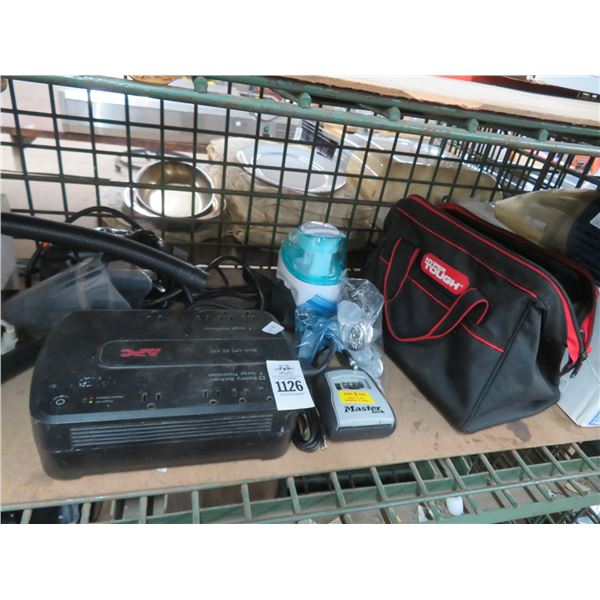 APC UPS, Light Panel, Air Inflator, Cordless Vac, Tool Bag, Lock Box