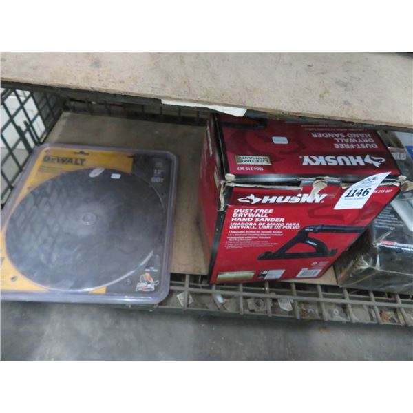 Dewalt 12" Carbide Blade, Drywall Hand Sander, Pressure Washer Surface Cleaner, Paint Sprayer