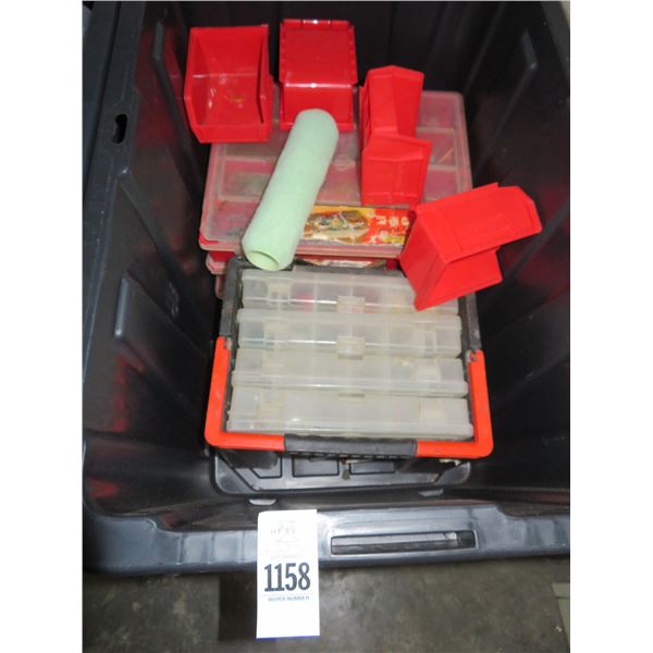 Lidded Tub w/Parts Bins