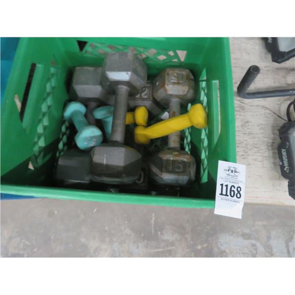 Crate w/Dumbells