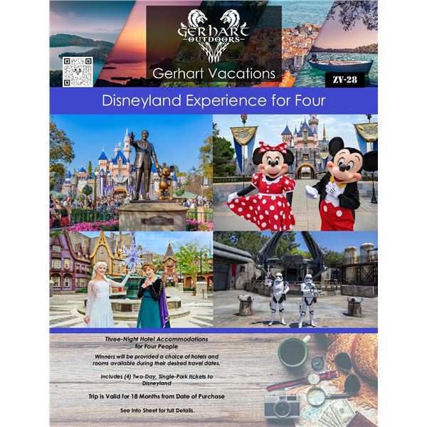 Disneyland Experience for 4