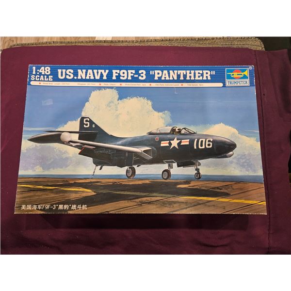 TRUMPETEER US Navy F9F-3 "Panther" Model