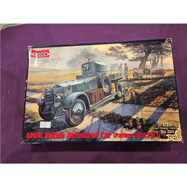 RODEN WW2 British armoured car Model;