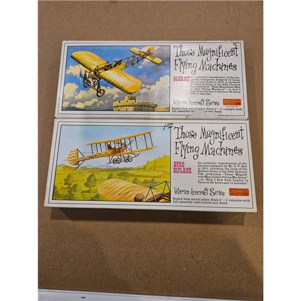 2 Magnificent flying machine model kits