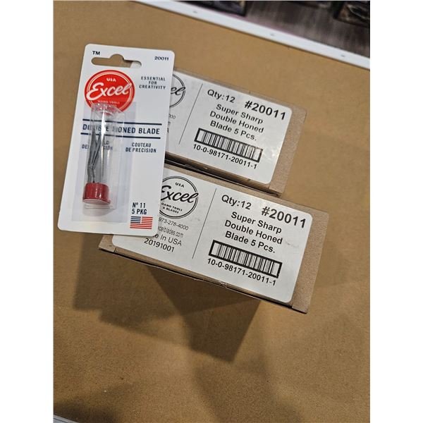 2 packages of Double honed blades