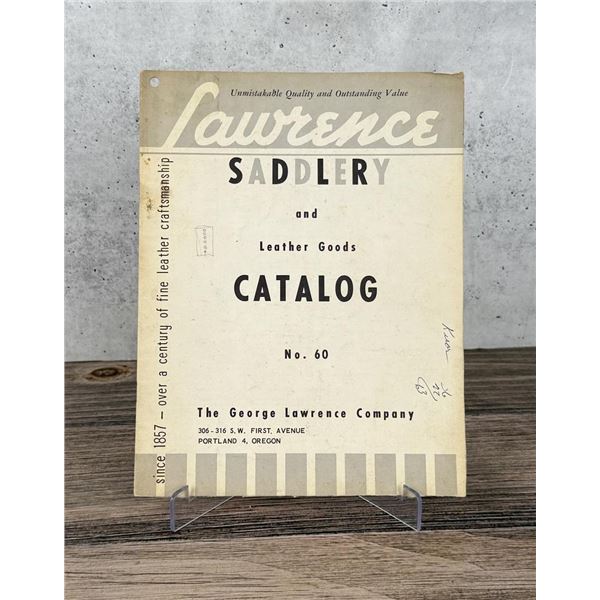 George Lawrence Saddlery Leather Goods Catalog 60
