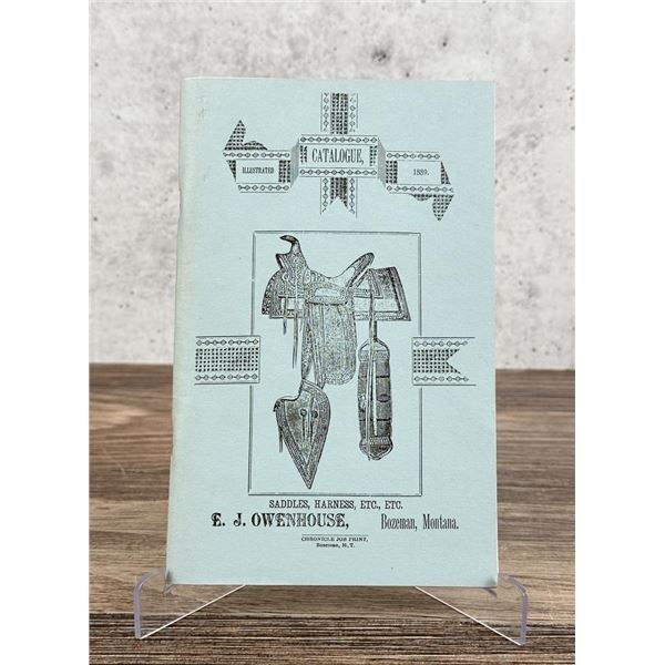 E.J. Owenhouse Bozeman Montana Saddle Catalog 1889