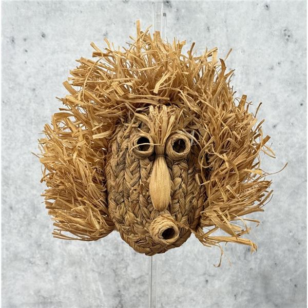Mohawk Indian Gajesa Corn Husk Medicine Mask