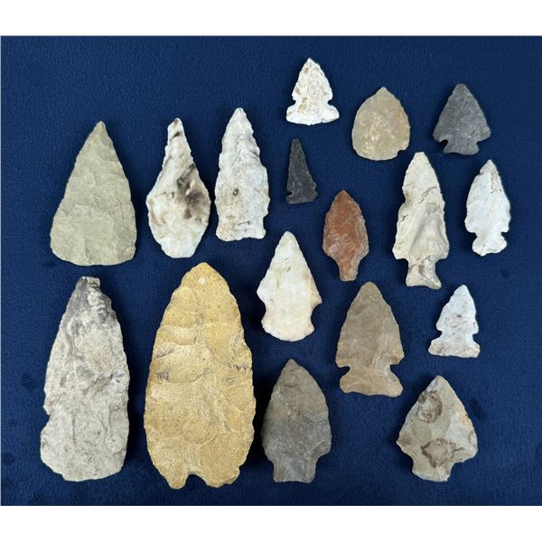 Ancient Native American Indian Arrowheads
