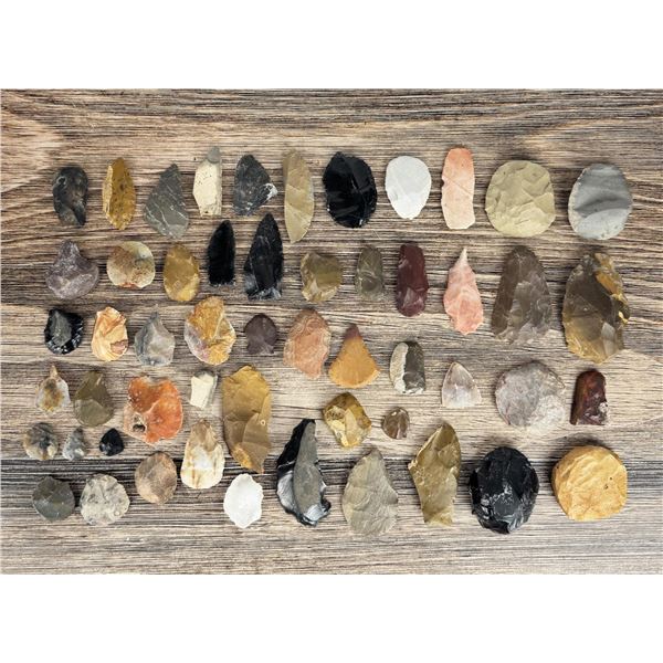 Ancient Native American Indian Scrapers Knives