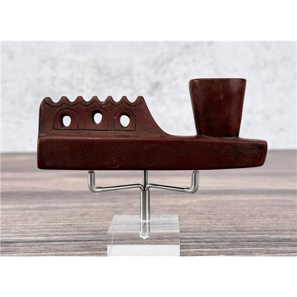 Great Lakes Native American Indian Catlinite Pipe