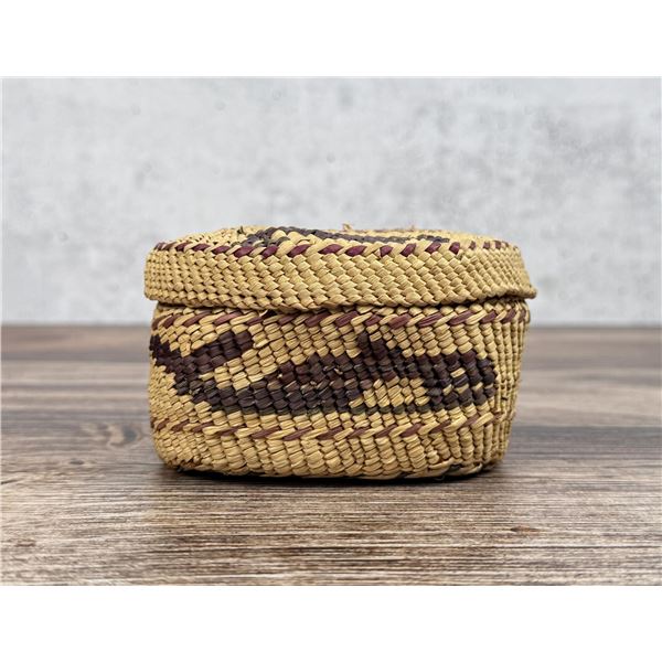 Makah Northwest Coast Native American Whale Basket