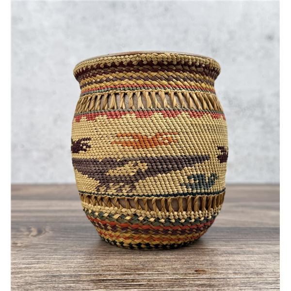 Makah Northwest Coast Native American Pot Basket
