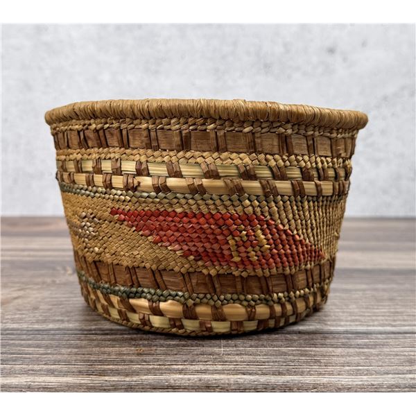 Makah Northwest Coast Native American Whale Basket