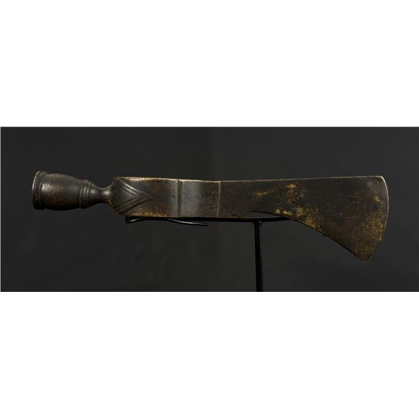 Antique Plains Indian Brass Peace Pipe Tomahawk