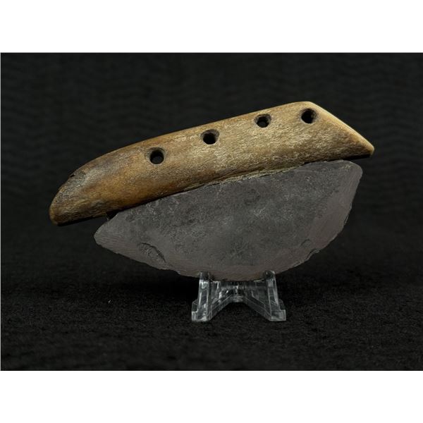 Ancient Thule Inuit Alaskan Eskimo Slate Ulu Knife