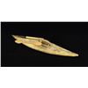 Image 1 : Alaskan Inuit Eskimo Miniature Skin Canoe Model