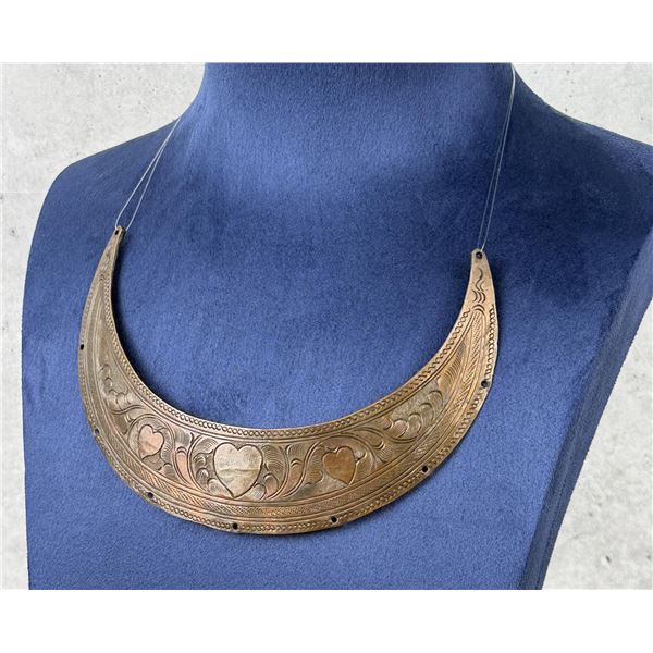 Plains Native American Indian Copper Gorget