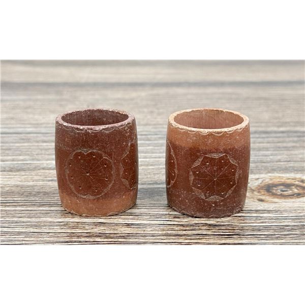 Native American Indian Pipestone Napkin Rings