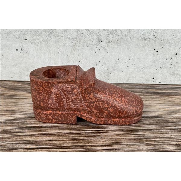 Native American Indian Pipestone Candlestick