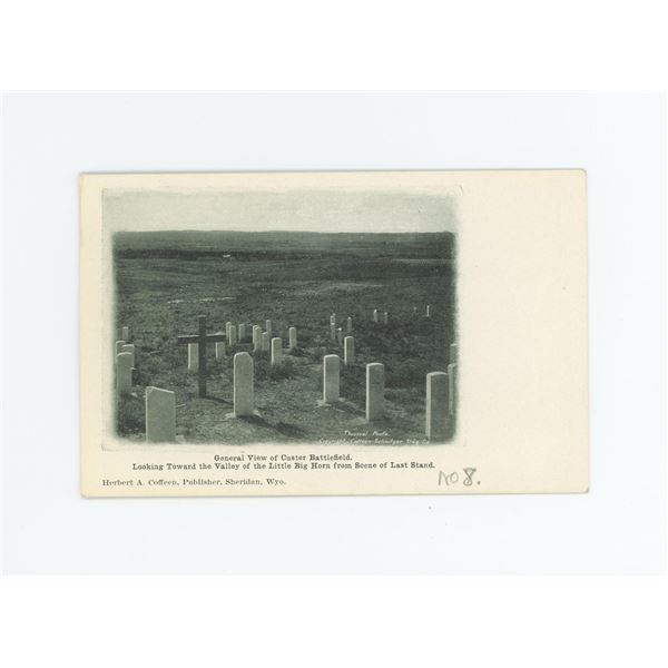 Custer Battlefield Richard Throssel Postcard