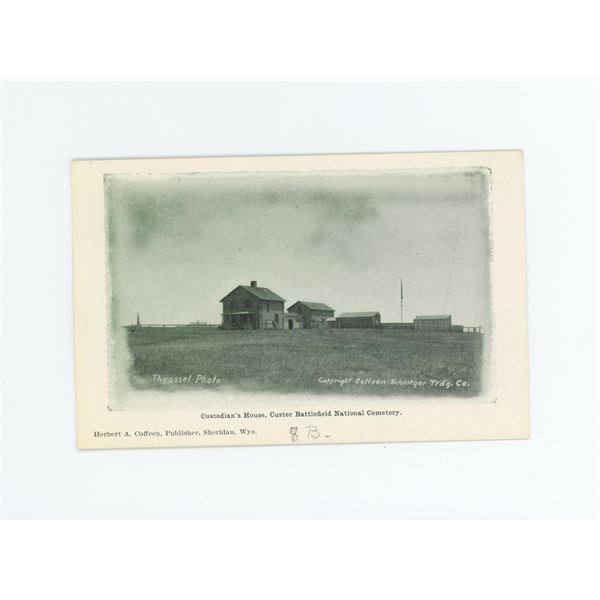 Custer Battlefield Richard Throssel Postcard