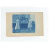 Image 1 : Hutterite Women with Baskets Cyanotype Postcard
