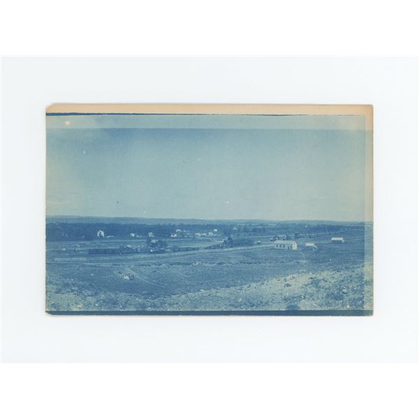 Crow Indian Agency Montana Cyanotype Postcard