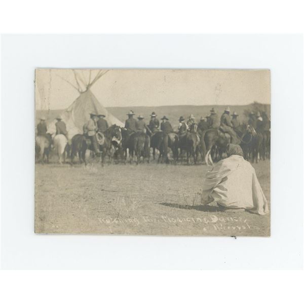 Watching the Medicine Dance Richard Throssel RPPC