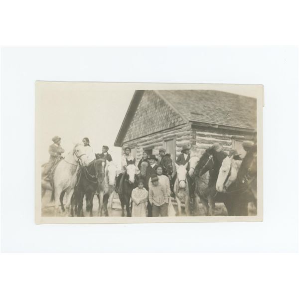 Crow Indians at Reno School Montana Photo