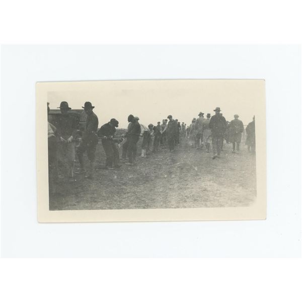 Barn Raising Crow Agency Montana Photo