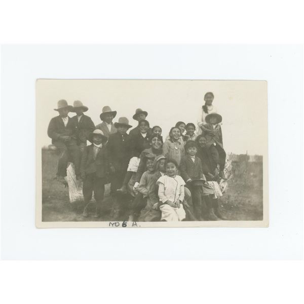 Black Lodge Indian School Children Photo Montana