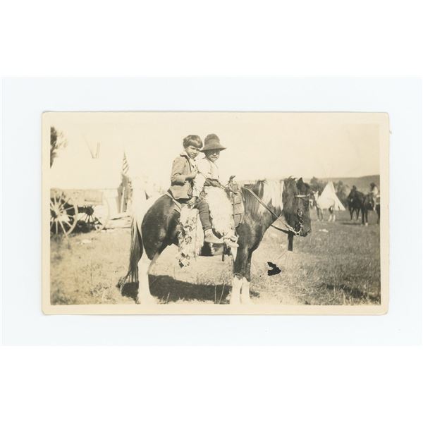 Frank Top of the Tipi Crow Indian Montana Photo