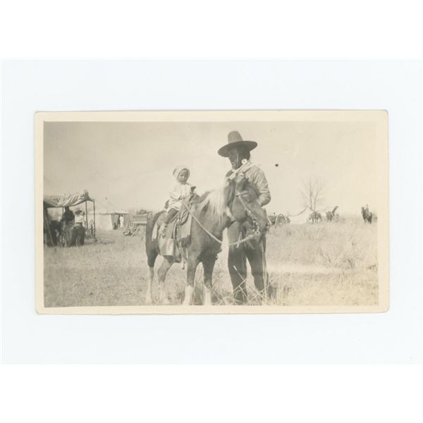 Crow Indian and YMCA Boy Crow Agency Montana Photo