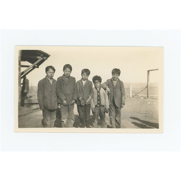 Crow Boys at Reno School Crow Agency Montana Photo