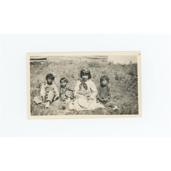 Crow Indian Children Burgess Days Montana Photo