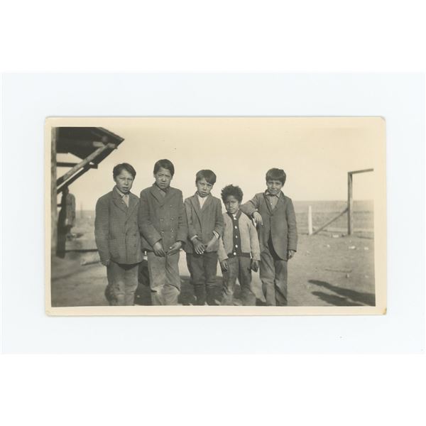 Crow Boys at Reno School Crow Agency Montana Photo