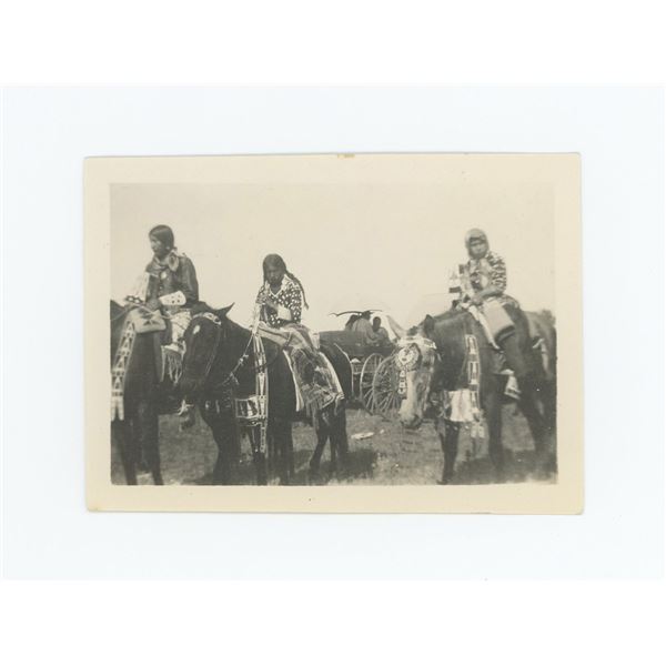 Crow Girls in Elk Tooth Dresses Montana Photo
